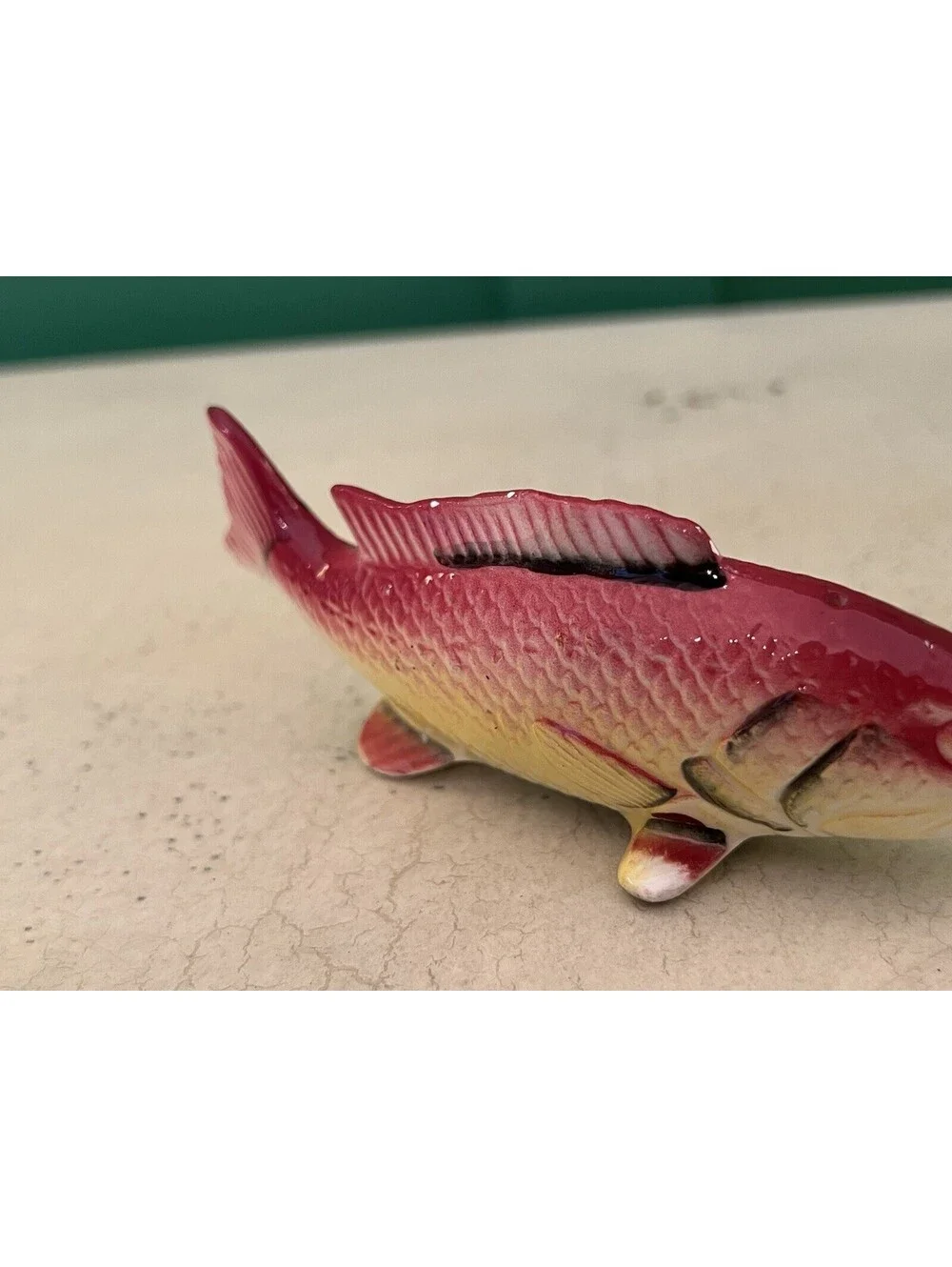 Vintage Pink Fish Salt Shaker Souvenir of  Wildwood Lakes Fair Haven NY